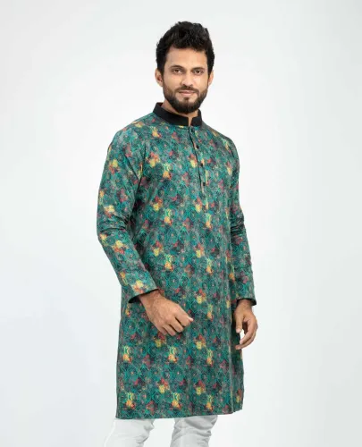 Men’s Digital Print Cotton Panjabi