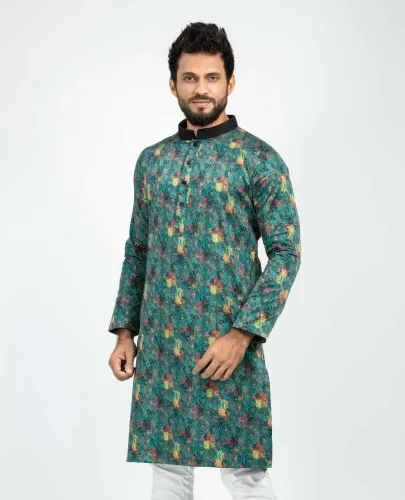 Men’s Digital Print Cotton Panjabi