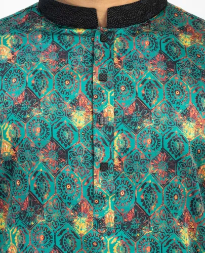 Men’s Digital Print Cotton Panjabi