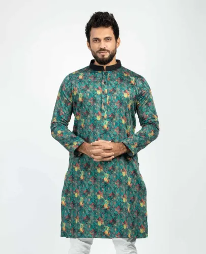 Men’s Digital Print Cotton Panjabi