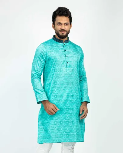 Men’s Digital Print Cotton Panjabi