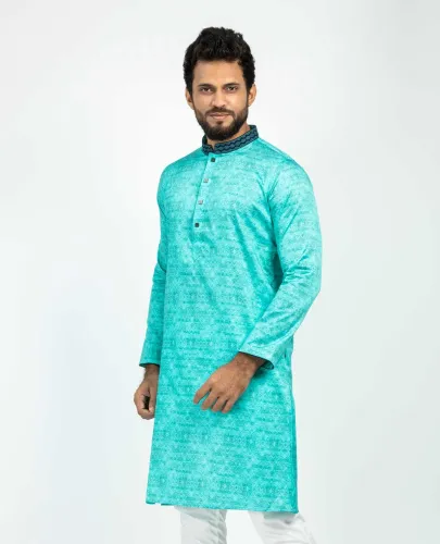 Men’s Digital Print Cotton Panjabi