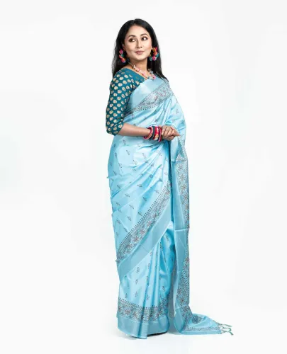 Women’s Indian Katha Print Saree