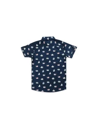 Boy's Half Sleeve Cotton Shirt