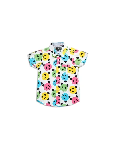 Boy's Half Sleeve Cotton Shirt